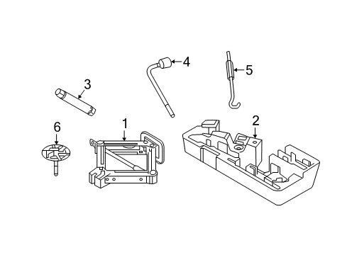 2016 Kia Sorento Jack & Components Jack Assembly Diagram for 09110C5000