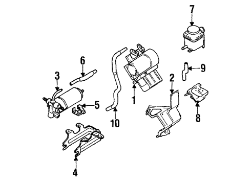 1995 Infiniti Q45 Traction Control Components Clip Diagram for 47476-53J00