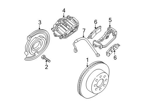 2007 GMC Sierra 3500 Classic Rear Brakes Bracket, Rear Brake Caliper Diagram for 18048917