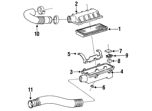 1990 Dodge Spirit Filters Filter, Fuel Diagram for 4443462