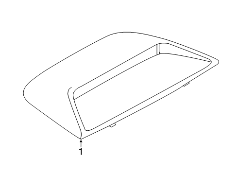 2022 Nissan Altima High Mount Lamps Lamp Assembly-Stop Diagram for 26590-6CA0A