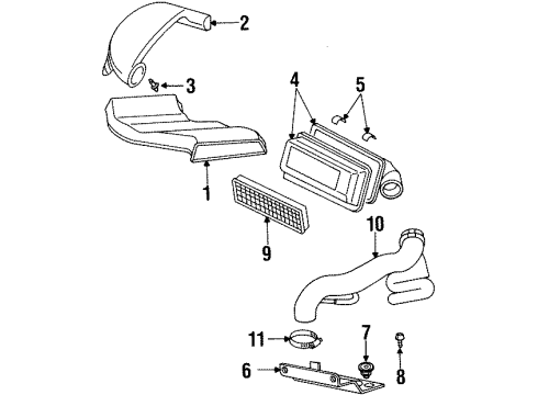 1997 Dodge Neon Filters Shell Diagram for 4669885