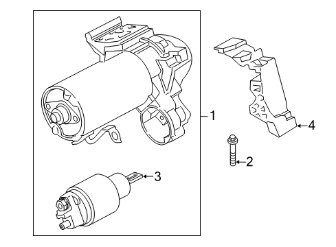 2018 BMW 328d xDrive Starter STARTER Diagram for 12418574102