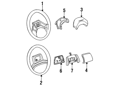 1990 Chevrolet Corsica Switches Switch Asm-Windshield Wiper & Windshield Washer Diagram for 10098704