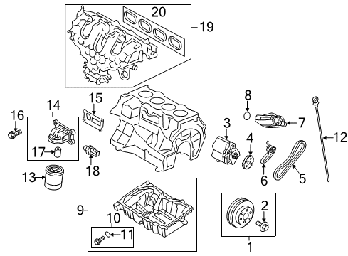 2016 Lincoln MKC Senders Fuel Gauge Sending Unit Diagram for EJ7Z-9A299-A