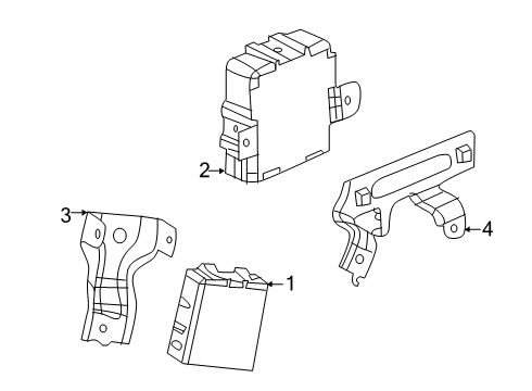 2021 Honda Insight Electrical Components Unit Comp Diagram for 24840-59F-003