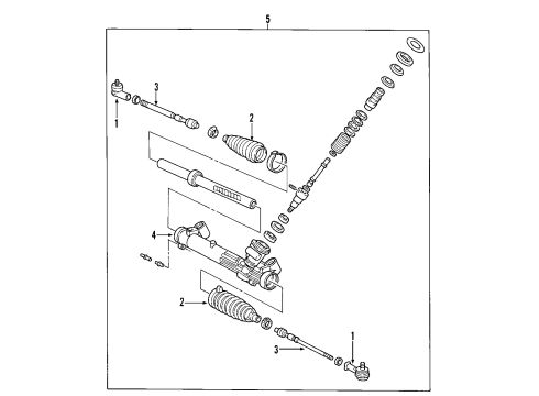 2009 Ford Focus P/S Pump & Hoses, Steering Gear & Linkage Power Steering Return Hose Diagram for AS4Z-3A713-B