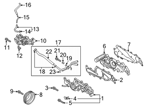 2021 Genesis G80 Powertrain Control Bolt-Flange Diagram for 1140308286K