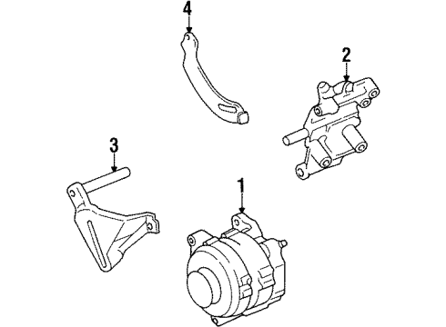 2000 Mercury Villager Alternator Alternator Diagram for XF5Z-10346-AA