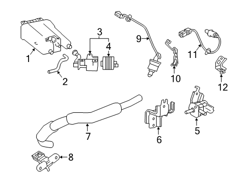 2020 Toyota Camry Powertrain Control Valve Assembly Diagram for 77730-06070