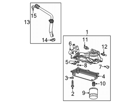 2020 Chevrolet Corvette Senders Inlet Pipe Diagram for 84660333