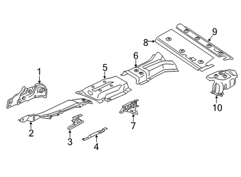 2020 BMW X6 Heat Shields Heat Shield, Engine Mount, R Diagram for 51757424921