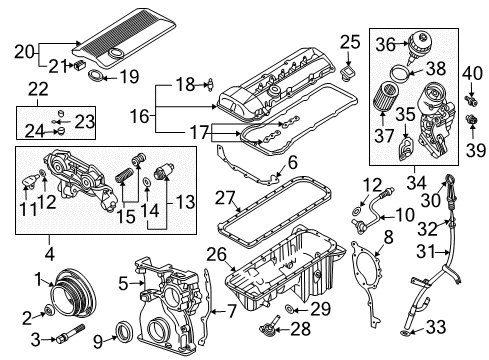 2004 BMW 525i Filters Temperature Sensor Water/Oil Diagram for 13621433076