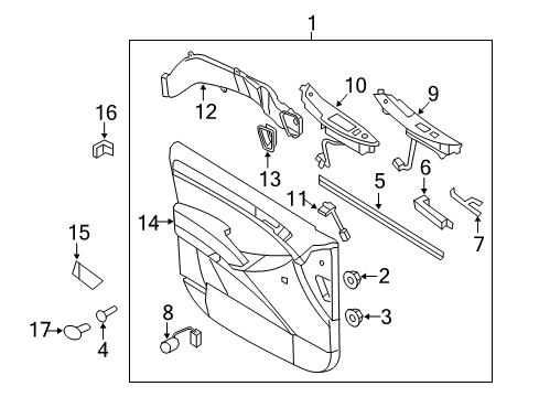 2009 Hyundai Veracruz Fuel Door Power Window Main Switch Assembly Diagram for 93570-3J210-OR