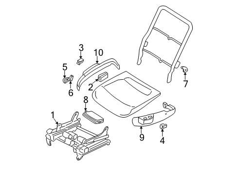 2002 Chrysler 300M Power Seats Switch Diagram for QP36TL2AD