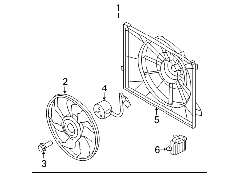 2015 Hyundai Tucson Cooling System, Radiator, Water Pump, Cooling Fan Resistor Diagram for 25385-4T000
