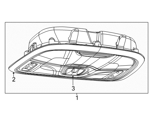 2020 Jeep Compass Sunroof Overhead Diagram for 5SZ68PS4AF