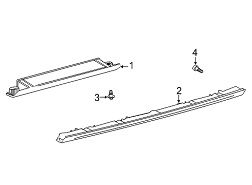 2021 Toyota Venza High Mount Lamps High Mount Lamp Diagram for 81570-48100