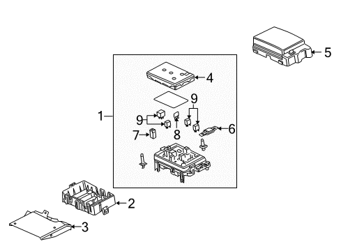 2006 Chevrolet SSR Fuel Supply Block Asm-Accessory Wiring Junction Diagram for 10375734