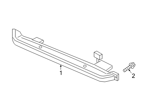 2021 Honda Odyssey High Mount Lamps Light Assy., High Mount Stop Diagram for 34270-THR-A01