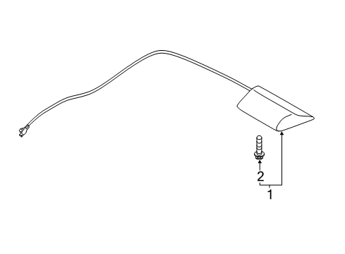 2013 Kia Optima High Mount Lamps Lamp Assembly-High Mounted Stop Diagram for 927002T00087