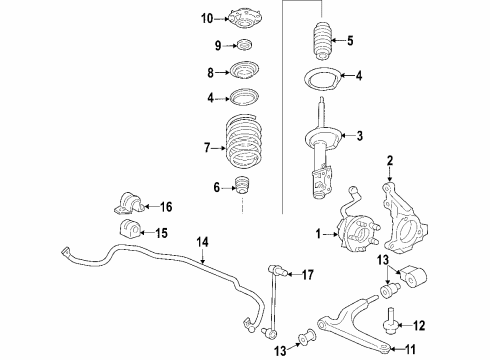 2007 Chevrolet Malibu Front Suspension Components, Lower Control Arm, Stabilizer Bar Hose Asm-Secondary Air Injection Check Valve Diagram for 15000018
