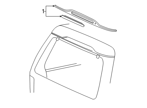 1997 Ford Explorer High Mount Lamps High Mount Lamp Diagram for F67Z-13A613-BA