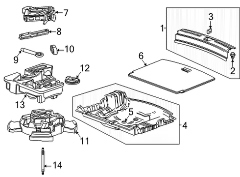 2022 Buick Encore GX Interior Trim - Rear Body Tow Eye Diagram for 42456608