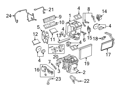 2009 Cadillac CTS Air Conditioner Harness Asm-Heater & A/C Control Wiring Diagram for 15939659