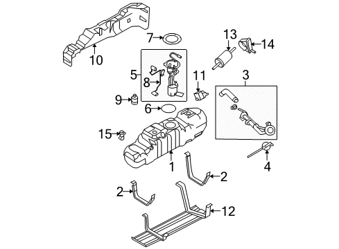 2009 Ford F-250 Super Duty Fuel Injection Injector Diagram for 7C3Z-9F593-A