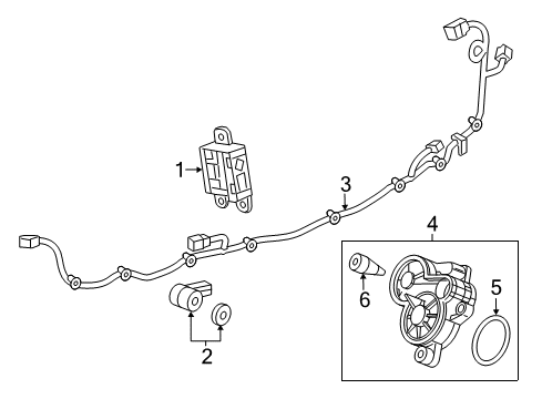 2019 Buick Envision Electrical Components Module Diagram for 84269660