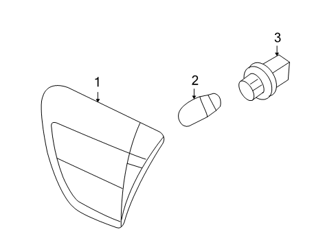 2007 Mercury Milan Bulbs Tail Lamp Diagram for 6N7Z-13405-BA