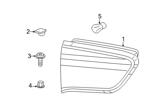 2021 Jeep Compass Bulbs Tail Diagram for 68517559AA