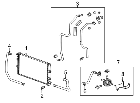 2013 Chevrolet Camaro Intercooler Upper Hose Diagram for 23129250