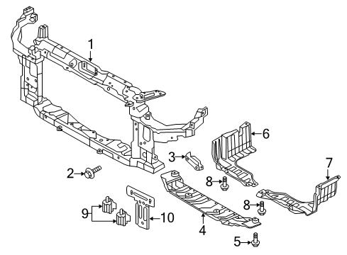 2012 Hyundai Elantra Controls - Instruments & Gauges Brake Control Module Unit Assembly Diagram for 95400-3X830