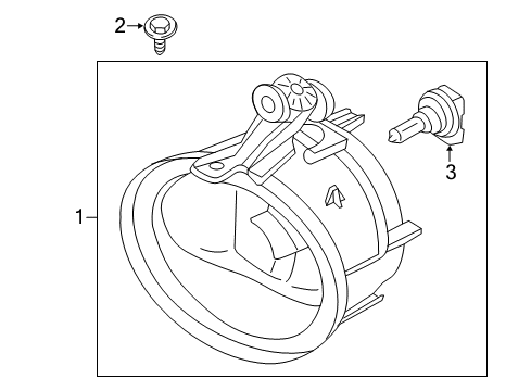 2014 BMW X5 Chassis Electrical - Fog Lamps Fog Light, Led, Left Diagram for 63177317251