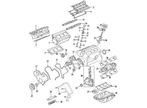 2002 Saturn Vue Engine Parts, Mounts, Cylinder Head & Valves, Camshaft & Timing, Oil Pan, Oil Pump, Balance Shafts, Crankshaft & Bearings, Pistons, Rings & Bearings Intake Valve Diagram for 90412277