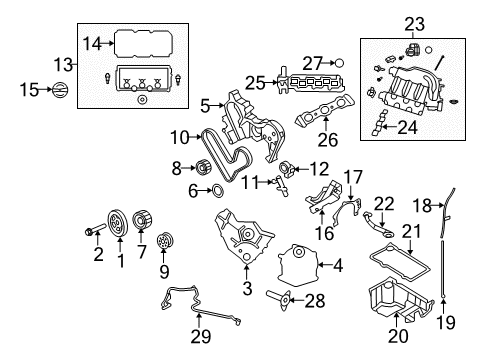 2008 Dodge Avenger Intake Manifold Belt-Timing Kit Diagram for TBK10295