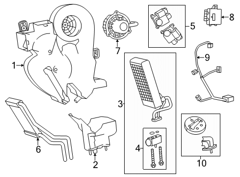 2012 Dodge Durango Auxiliary Heater & A/C Air Conditioning And Heater Control Diagram for 55111866AD