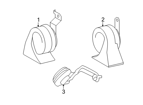 2020 Lexus GS F Anti-Theft Components Siren Assy, Theft Warning Diagram for 89040-30020