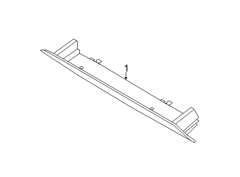 2013 Ford C-Max High Mount Lamps High Mount Lamp Diagram for 7S7Z-13A613-E