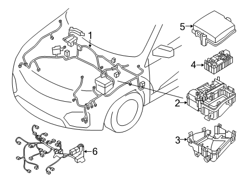 2020 Kia Sorento Wiring Harness Relay Assembly-Power Diagram for 952302P040