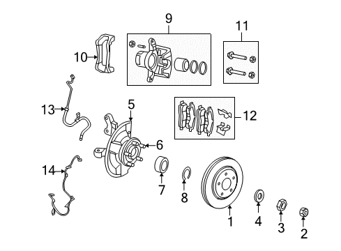 2008 Jeep Patriot Anti-Lock Brakes Abs Control Module Diagram for 5179865AA
