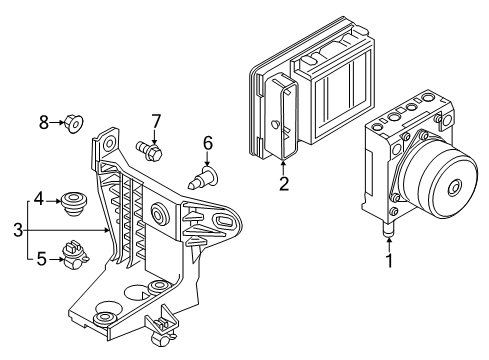 2018 Fiat 500X Anti-Lock Brakes Clip Diagram for 68201780AA