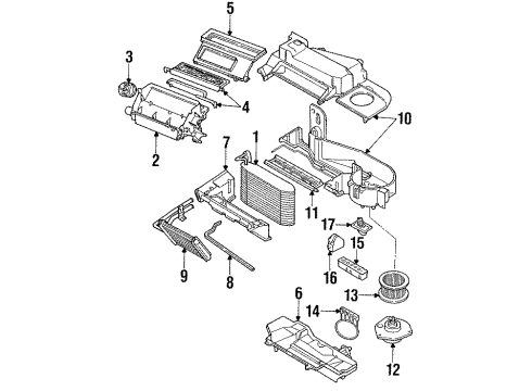 1989 Buick Regal Air Conditioner Hose Asm-A/C Compp & Condenser Diagram for 10060697