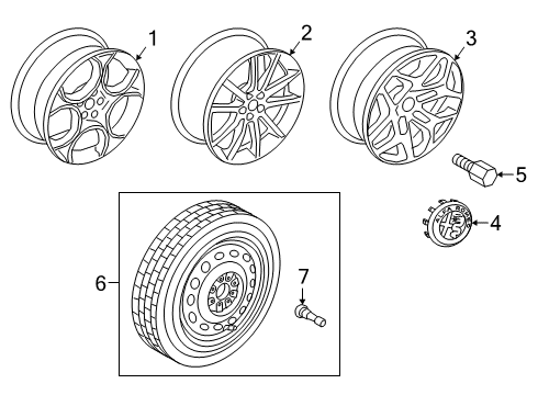 2019 Alfa Romeo Stelvio Wheels Valve Stem-Wheel Valve Diagram for 68125369AA