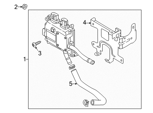 2018 Kia Optima Electrical Components Hose Assembly-Inverter Radiator Diagram for 25436A8000