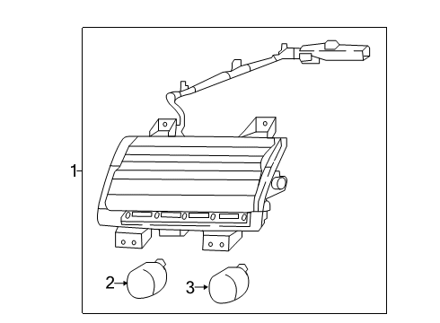 2022 Jeep Gladiator Park & Signal Lamps LAMP-PARK AND TURN SIGNAL Diagram for 68307245AH