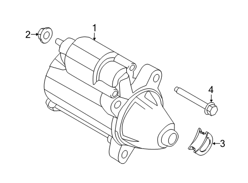 2015 Ford Transit Connect Starter Starter Diagram for CV6Z-11002-B