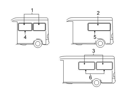 2005 Dodge Sprinter 2500 Side Panel - Glass & Hardware WEATHERSTRIP-Window Opening Diagram for 5122354AA